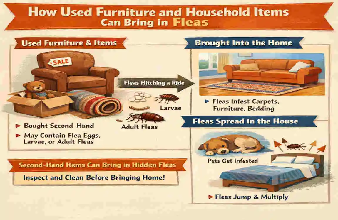 how can fleas get into your house