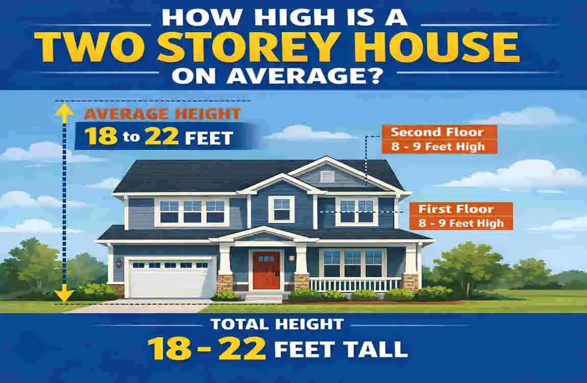 how high is a two storey house