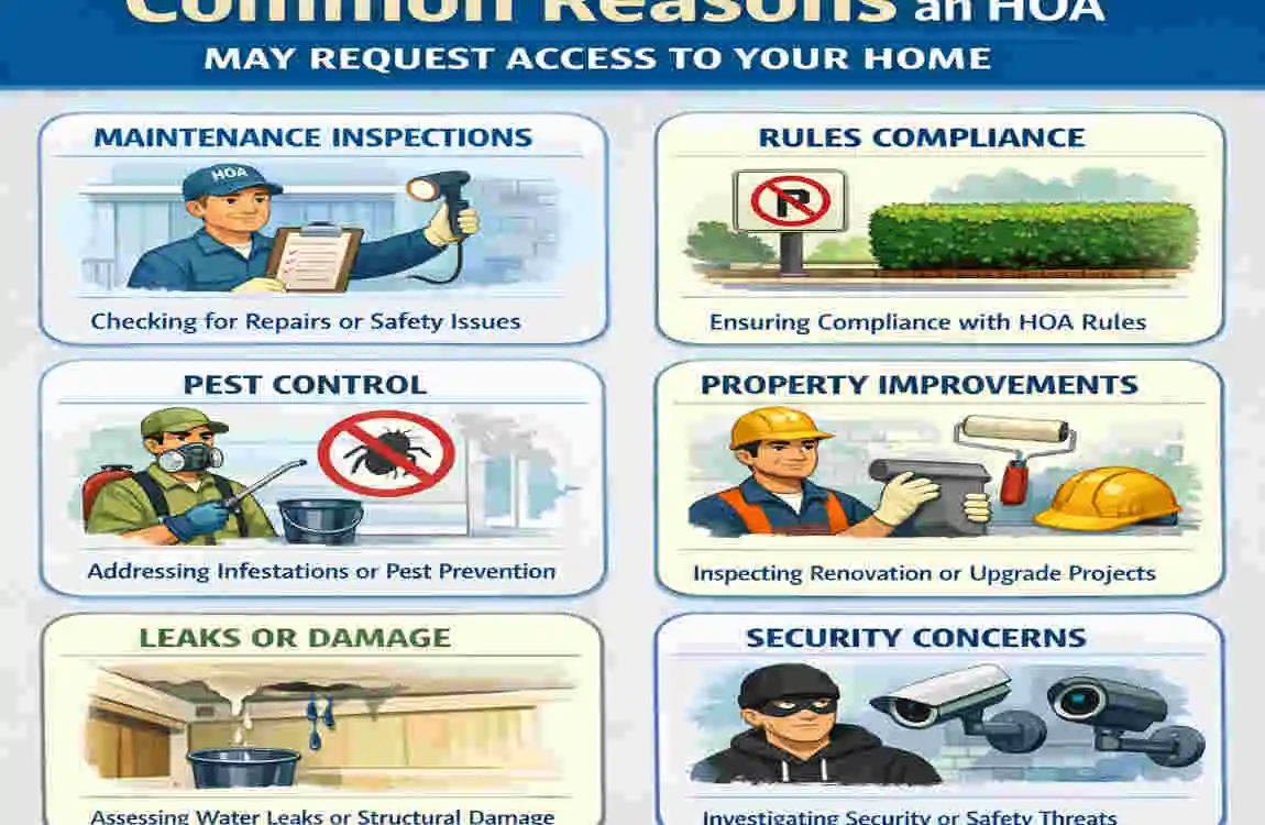 does the hoa have a key to your house