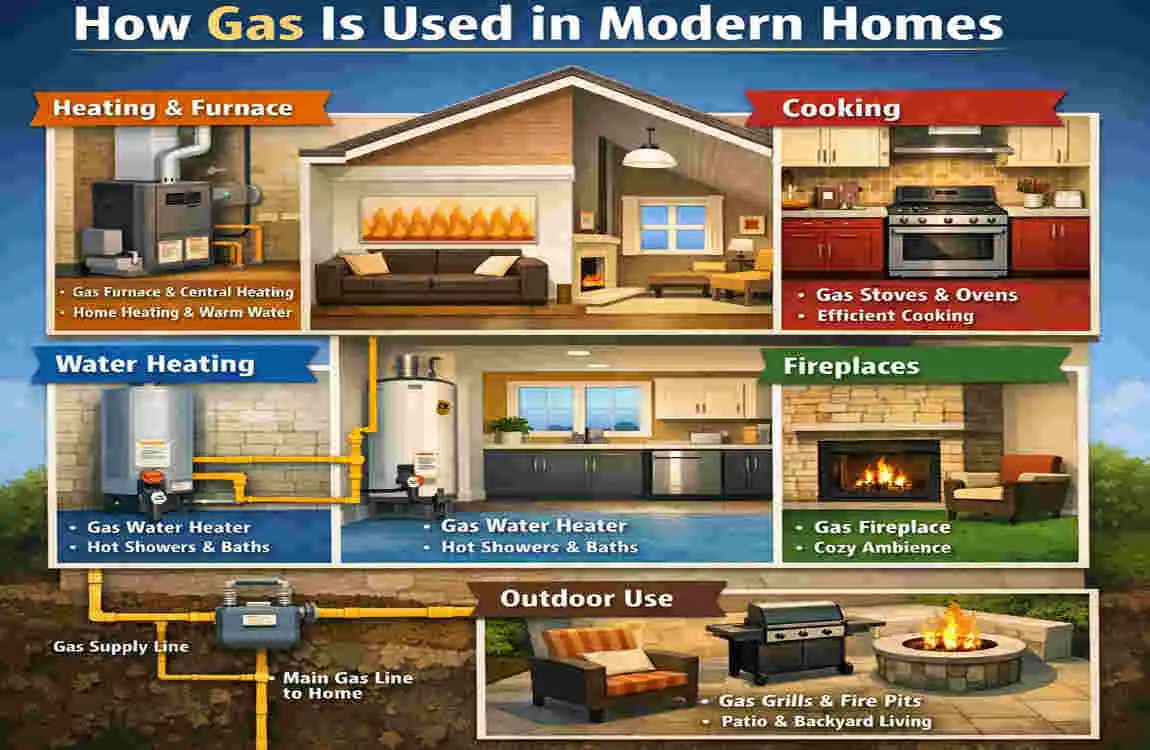 What is the gas we use in our homes?