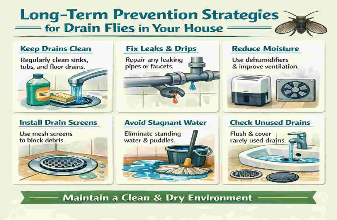 how to get rid of drain flies in my house