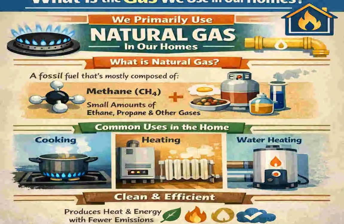 What is the gas we use in our homes?
