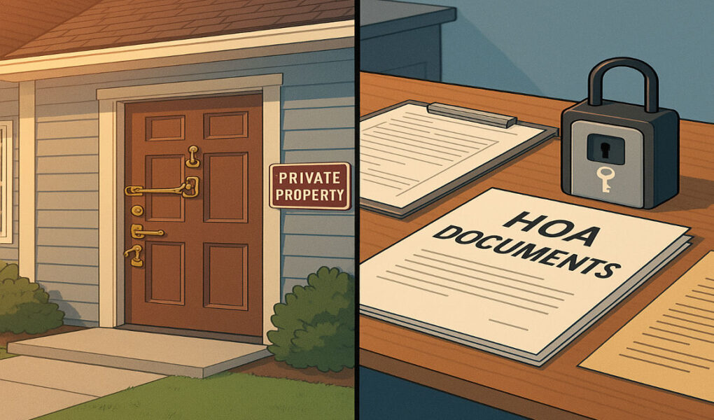 does the hoa have a key to your house