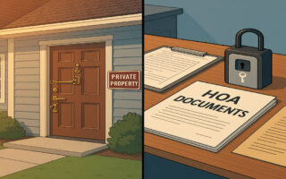 does the hoa have a key to your house