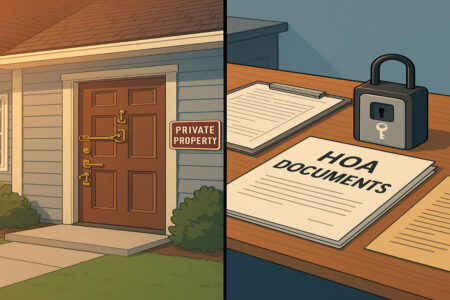 does the hoa have a key to your house