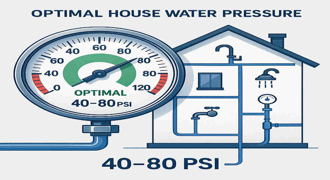 what pressure should my house water be at