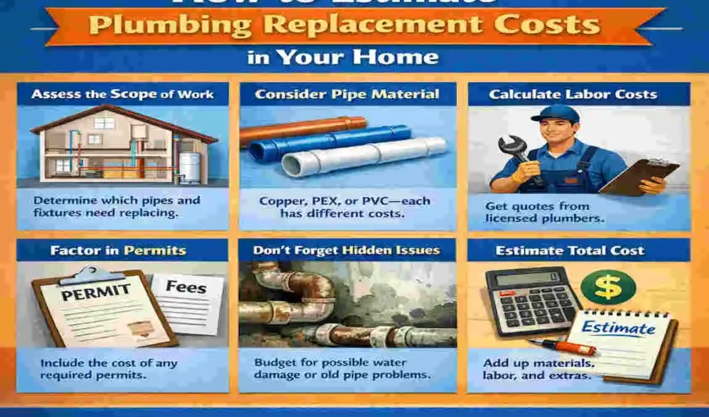 how much to replace plumbing in a house
