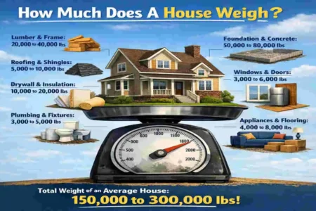 how much does a house weigh