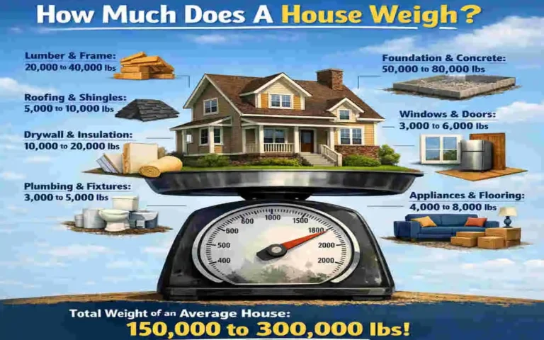 how much does a house weigh