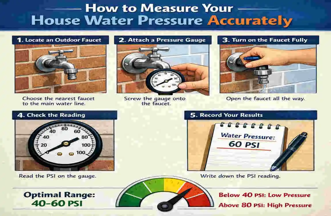what pressure should my house water be at plumbing