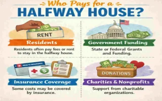 who pays for a halfway house