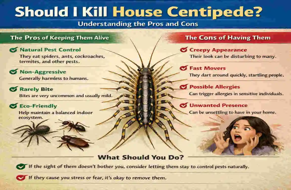 Should I Kill House Centipedes?