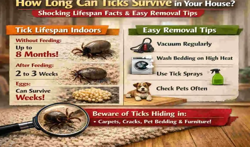 How Long Can Ticks Live in a House?