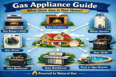 what in the house uses gas