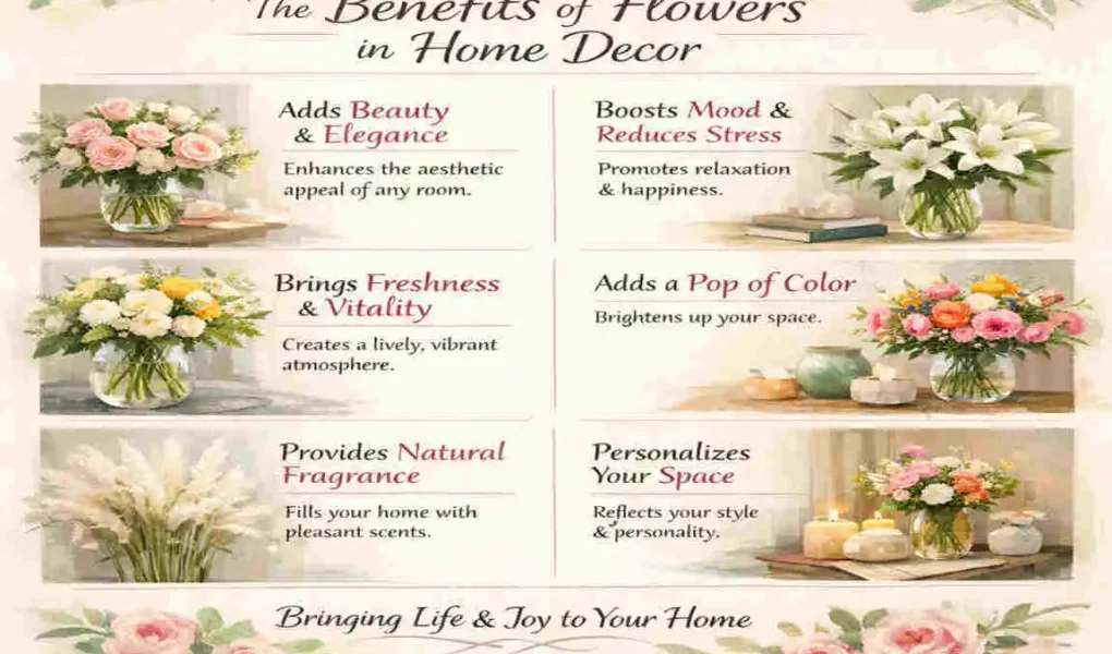 what are the benefits of having flowers in the house