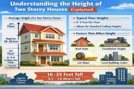 how high is a two storey house
