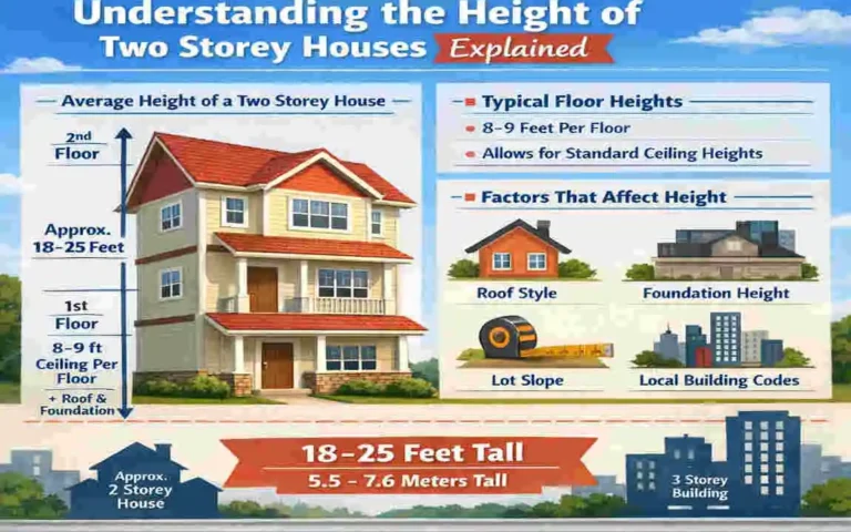 how high is a two storey house