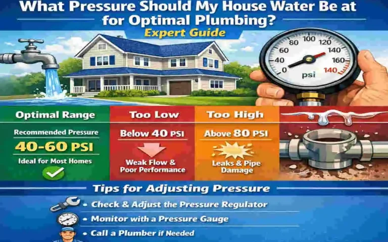 what pressure should my house water be at plumbing