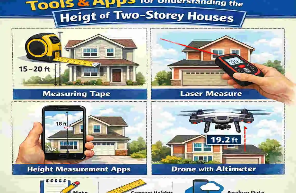 how high is a two storey house