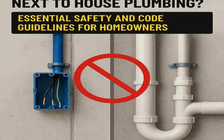 Can You Run Electrical Wire Next to House Plumbing? Essential Safety and Code Guidelines for Homeowners