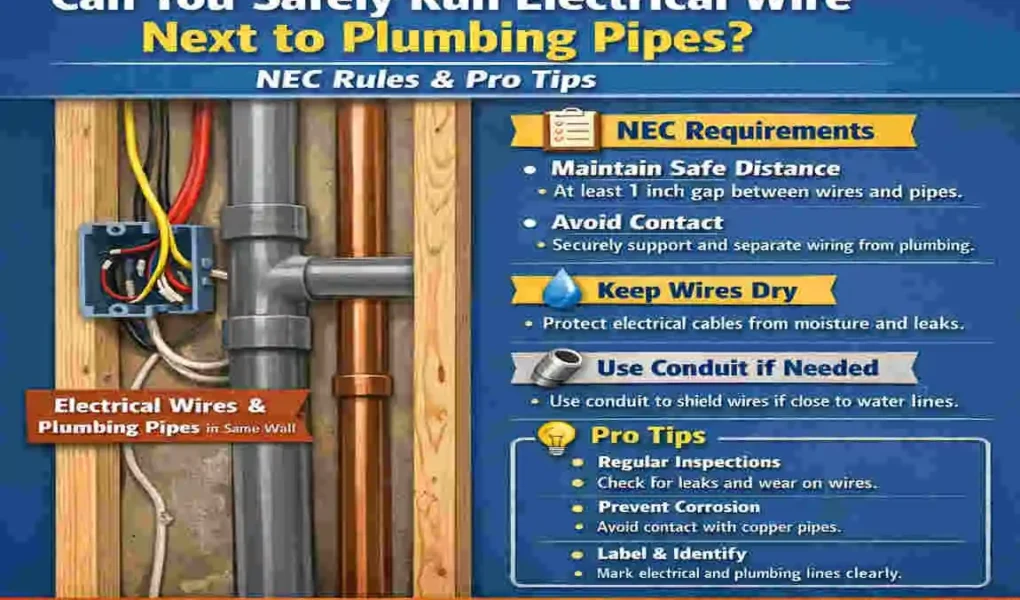 Can You Run Electrical Wire Next to House Plumbing? Essential Safety and Code Guidelines for Homeowners