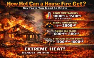 how hot does a house fire get
