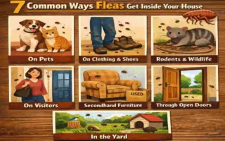 how can fleas get into your house