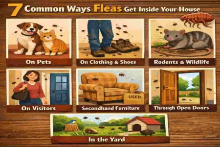 how can fleas get into your house