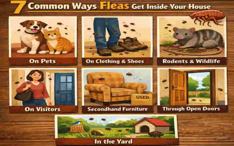 how can fleas get into your house