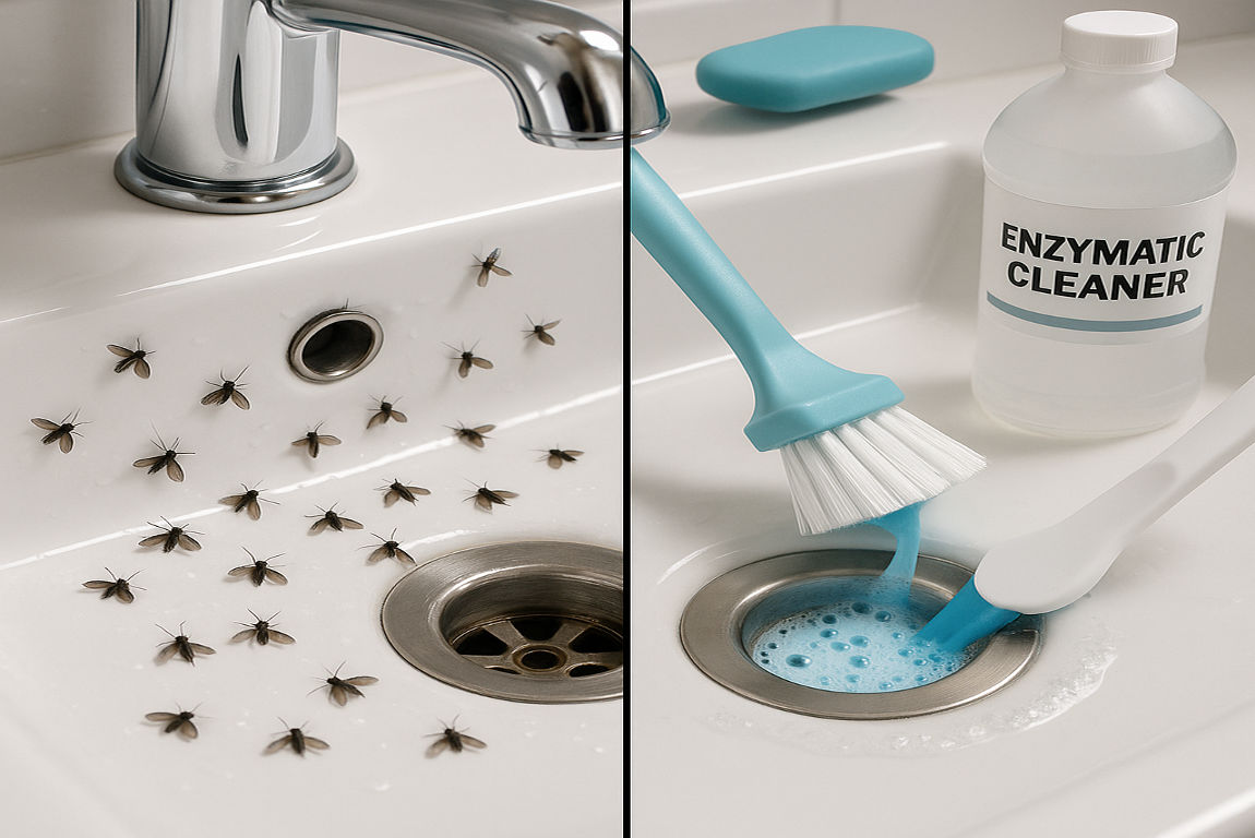 how to get rid of drain flies in my house