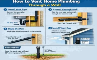 can you vent home plumbing through a wall