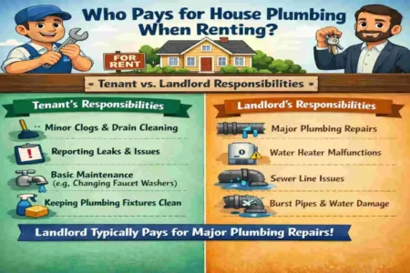 who pays for house plumbing when renting