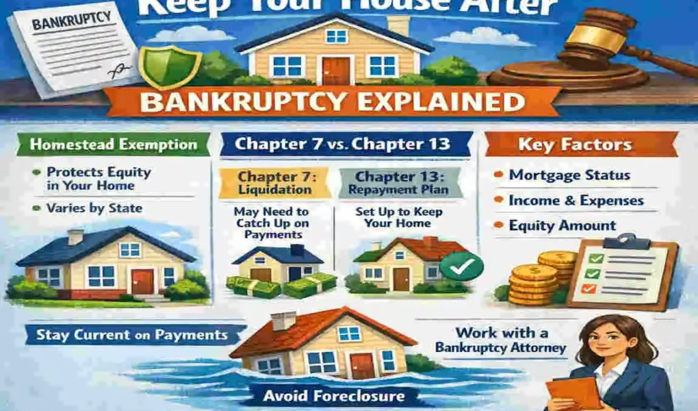 can i keep my house if i file bankruptcy