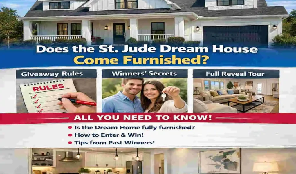 does the st jude dream house come furnished