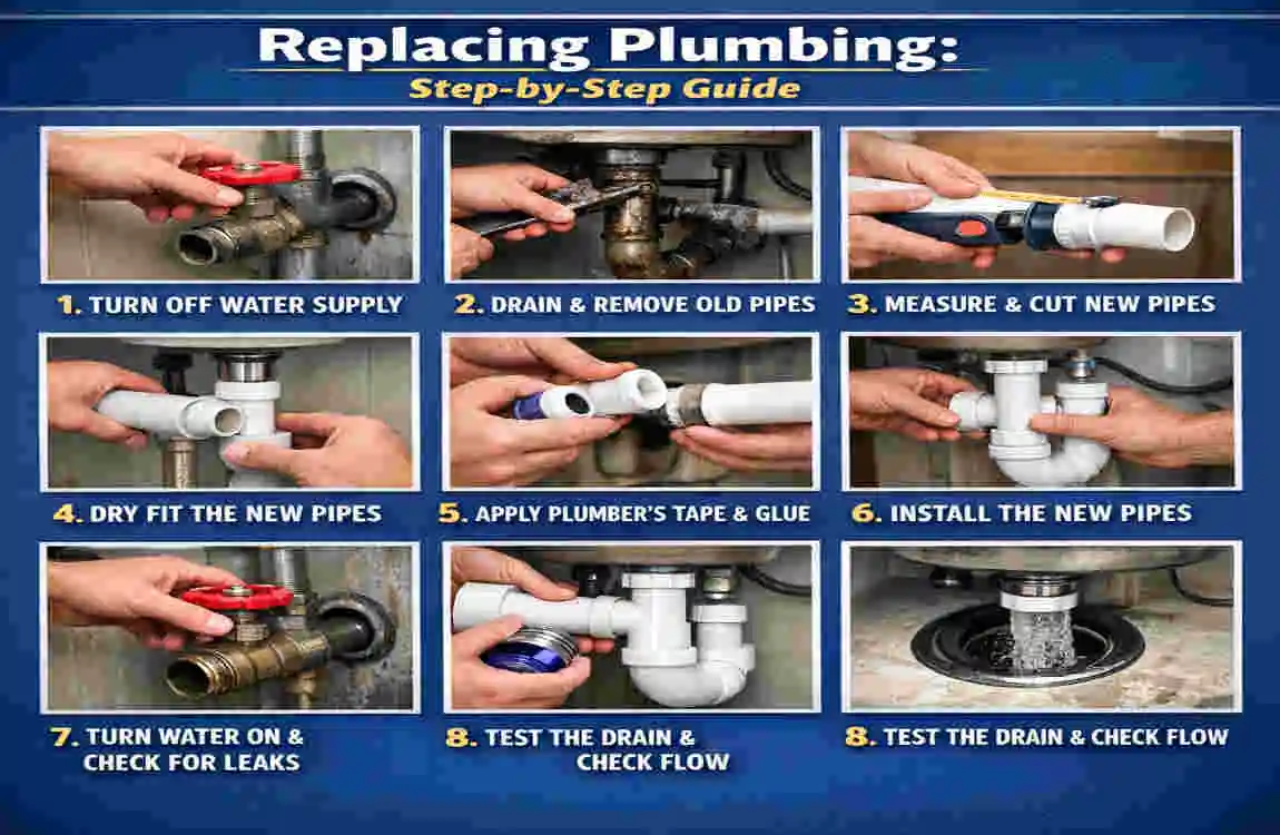 how much to replace plumbing in a house