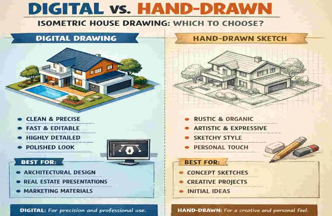 How to Create an Isometric House Drawing: Quick Guide