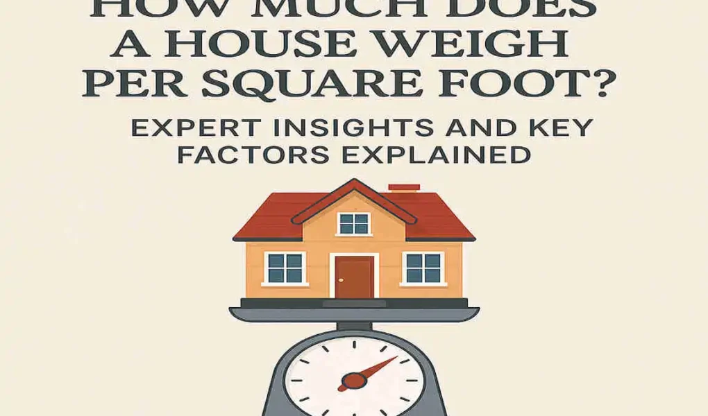 How Much Does a House Weigh Per Square Foot? Expert Insights and Key Factors Explained