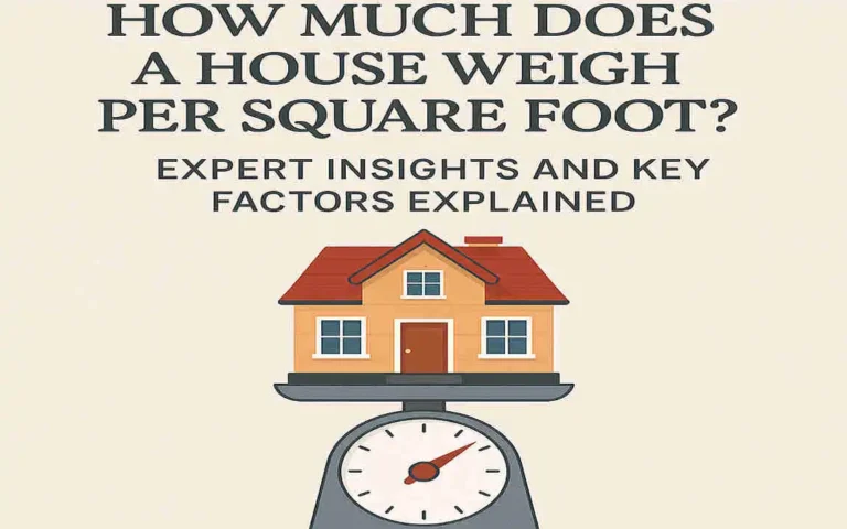 How Much Does a House Weigh Per Square Foot? Expert Insights and Key Factors Explained