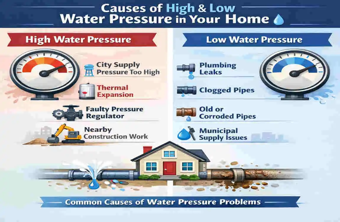 what pressure should my house water be at plumbing