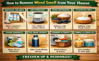 how to get rid of weed smell in house