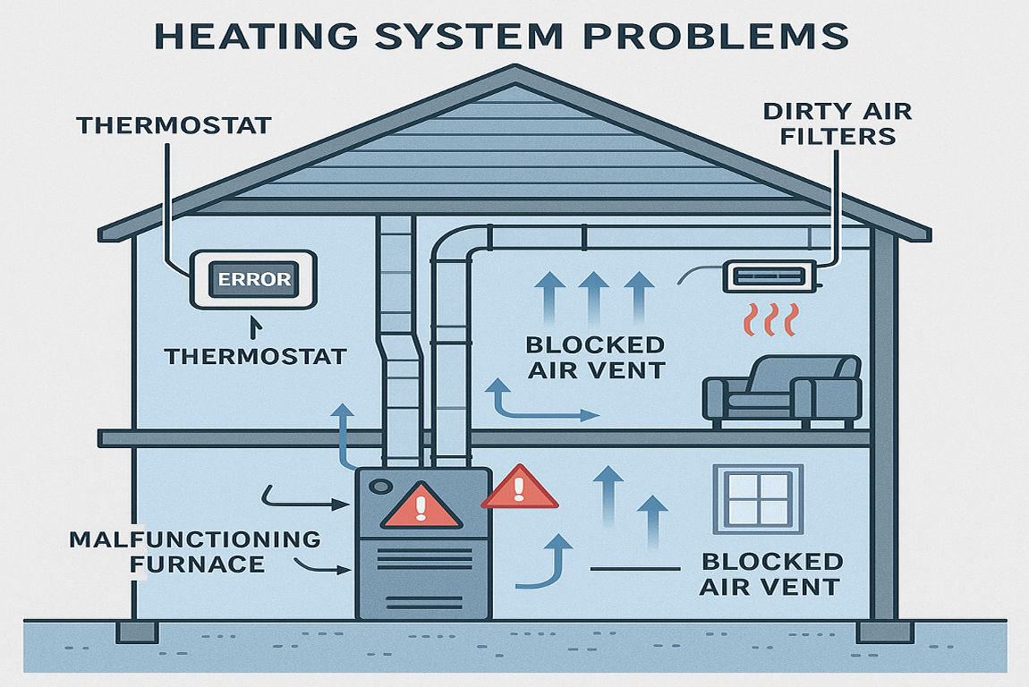 why heat not working in house