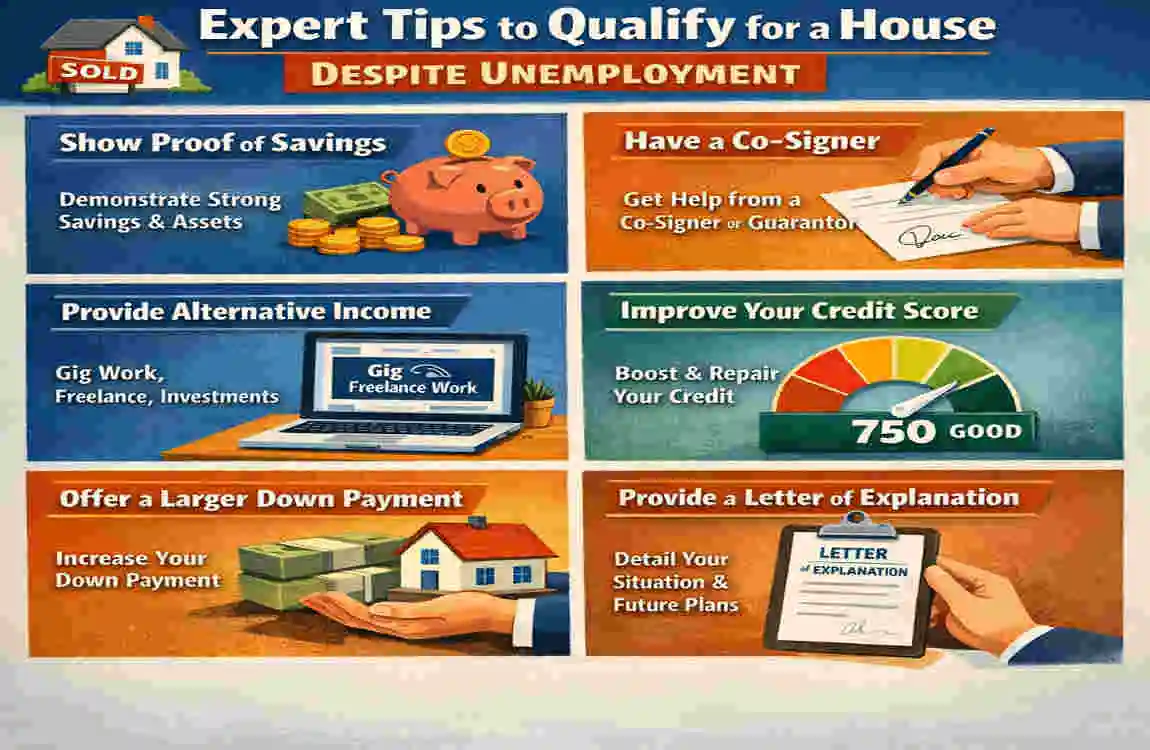 does unemployment count as income when buying a house