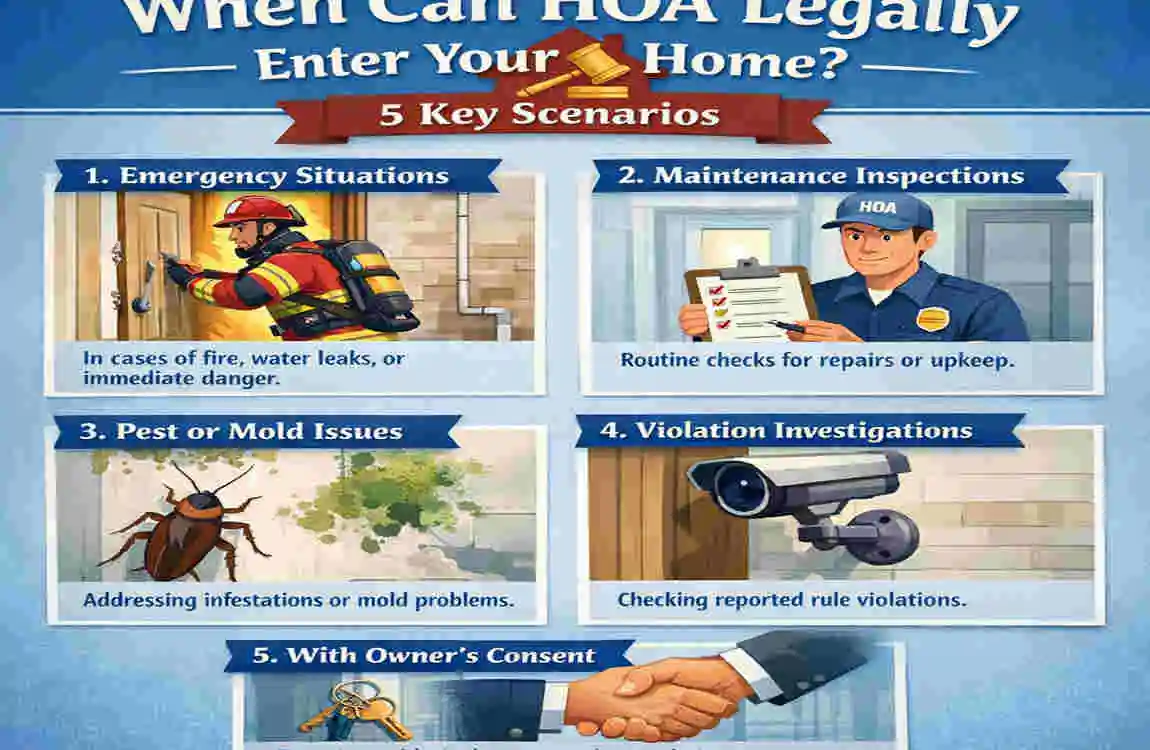 does the hoa have a key to your house