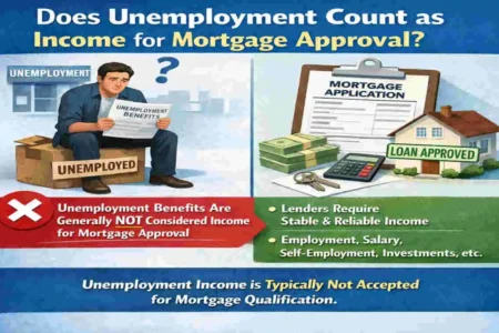 does unemployment count as income when buying a house
