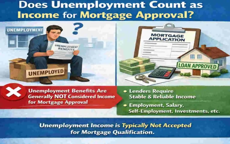 does unemployment count as income when buying a house
