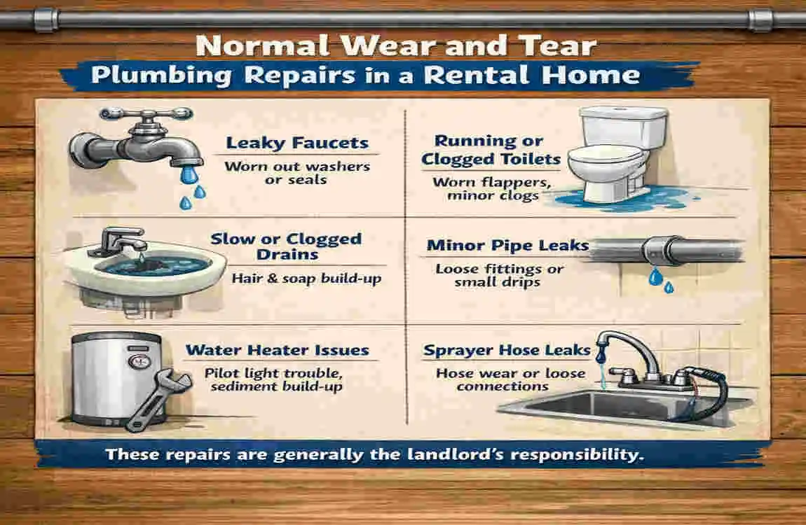 who pays for house plumbing when renting