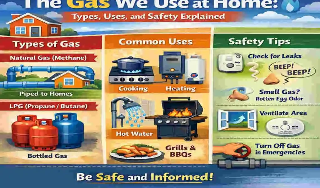 What is the gas we use in our homes?