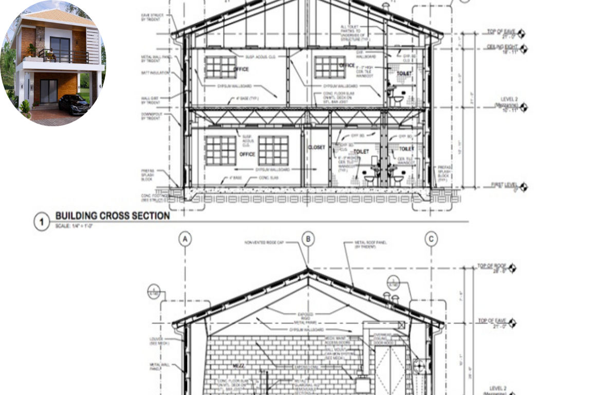 how high is a two storey house