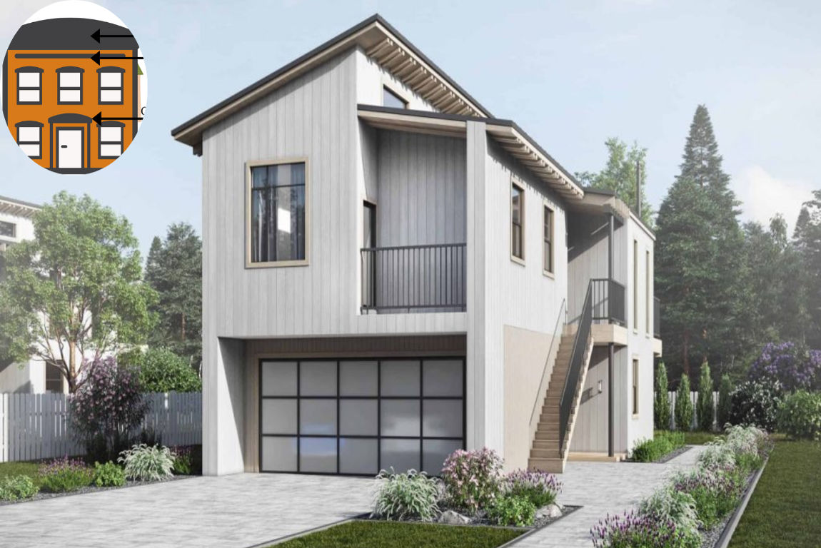 how high is a two storey house