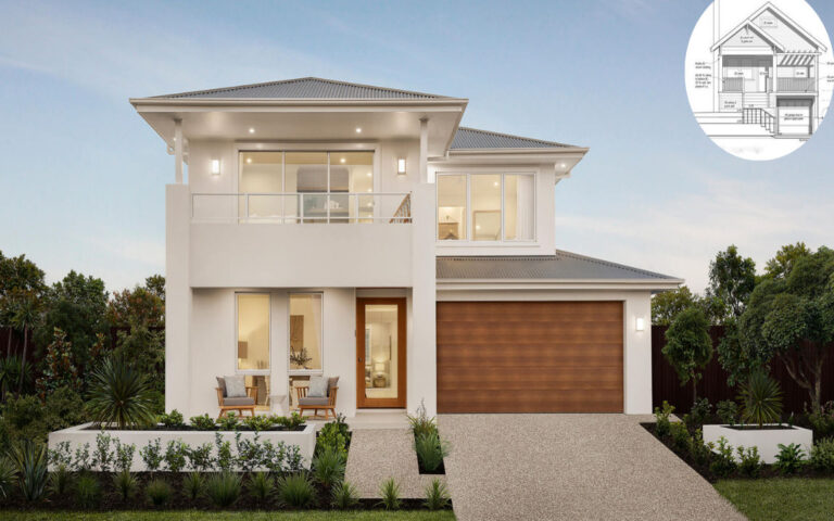 how high is a two storey house